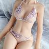 Transparentní sada erotického spodního prádla Sexy ženy Krajkové spodní prádlo Souprava průhledné podprsenky Dámské sexy spodní prádlo Průhledné kalhotky