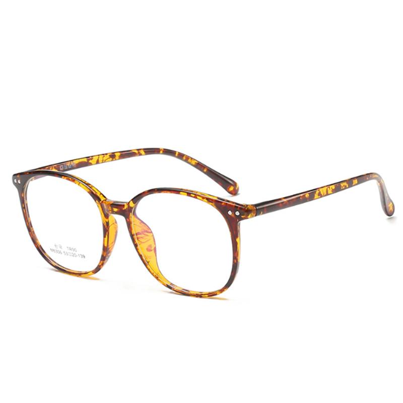 -1 -1.5 -2 -2.5 -3 -3.5 -4 -4.5 -5.0 -5.5 -6.0 Classic Rivets Big Round Myopia Glasses With Degree Women Men Black Glasses Frame