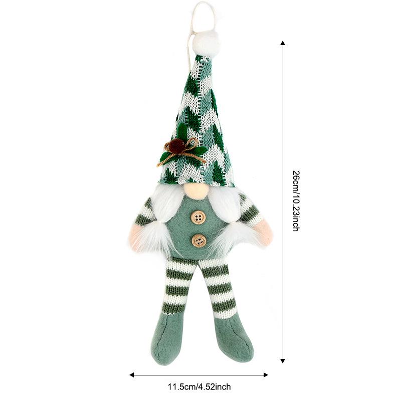 Elegant Cross-border Christmas Gnome Doll Gift - Long-legged Rudolph Ornament