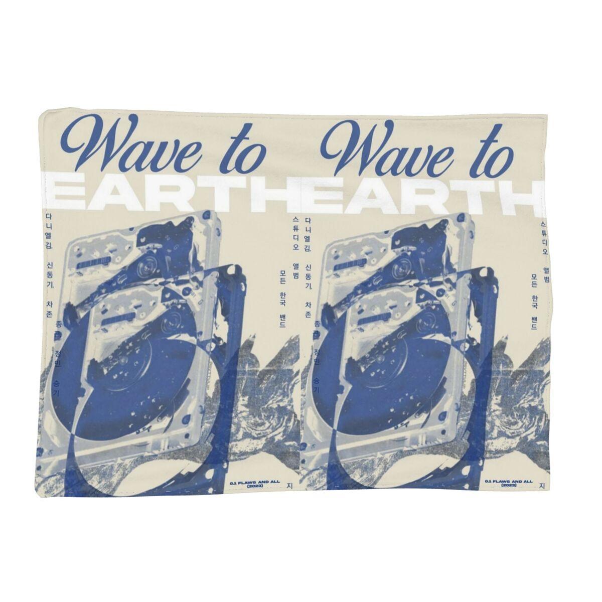 

Wave To Earth Summer Flows Korea Band Blanket Soft Warm Flannel Throw Blanket Plush for Bed Living room Picnic Travel Home Sofa 80x120cm