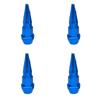 1/4Pcs Bullet Valve Caps Car Motorcycle Wheel Tire Valve Caps Dustproof Cover 45mm Spiked Valve Caps Auto Exterior Accessories