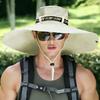 Chapeau de Soleil d'Été Large Hommes Femmes Casquettes de Pêche Respirantes Protection Solaire UV Maille Chapeau de Pêcheur Randonnée Extérieur Casquette de Plage