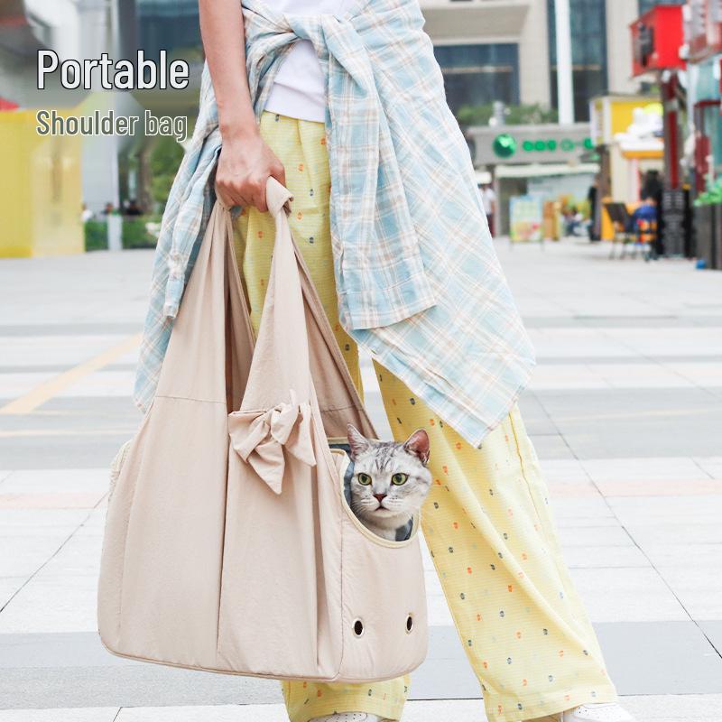 Portable Large Capacity Breathable Pet Backpack for Small Dogs & Cats