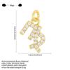 Zodiac Diamond Inlaid Necklace: 18K Gold-Plated Luxury Clavicle Chain