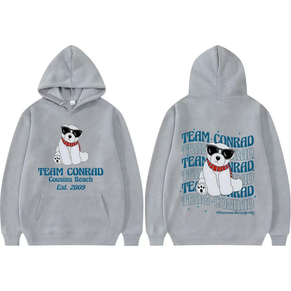 Team Conrad Cousins Beach Graphic Sweatshirts Men Women Fashion Hip Hop Vintage Trend High Quality Hoodie Comfort Casual Hoodies