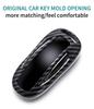 SANRILY Tesla Smart Key Cover ABS Plastic Key Protector Shell Tesla Model X Keyless Remote Key Case with Kwychain White