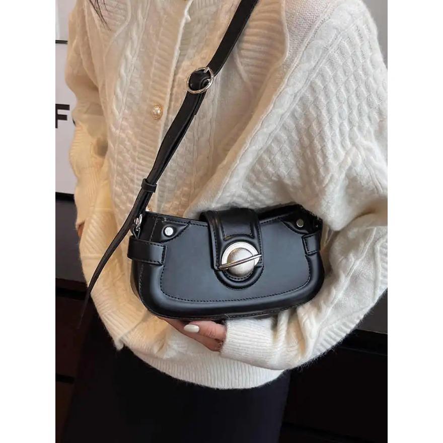 Trendy Flap Small Square Bags for Women Autumn Winter PU Leather Classic Crossbody Bags Lady Casual Phone Purse