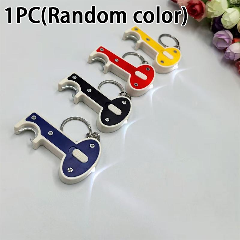 Cartoon Led Light-Up Keychain Creative Bag Charm Light-Up Toy Gift Mini Flashlight