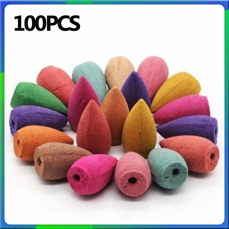 Mixed Waterfall Smoke Backflow Natural Incense Cone Incense Sandal Lavender Multi-scented Suitable for Places Tea Room Yoga Room