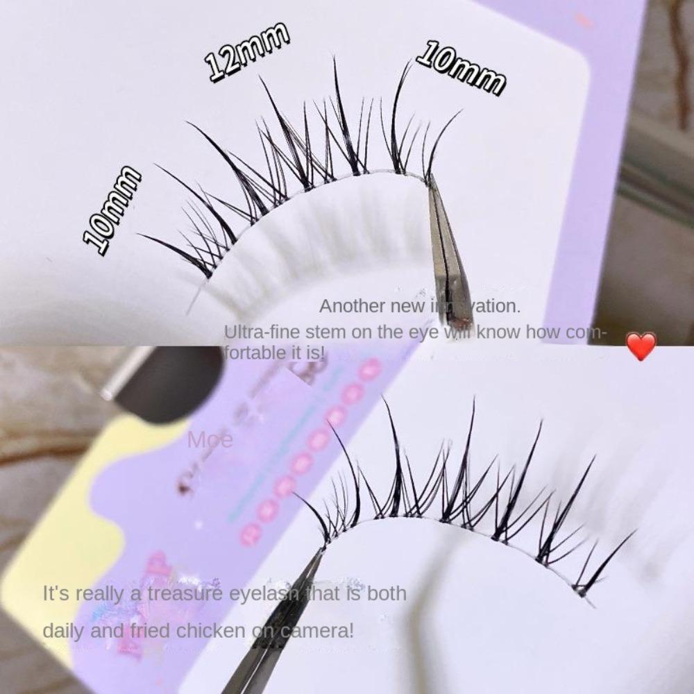 Lashes Extension Fluffy False Eyelashes Dense Thick Curled Up Eyelashes  Grafting Lashes