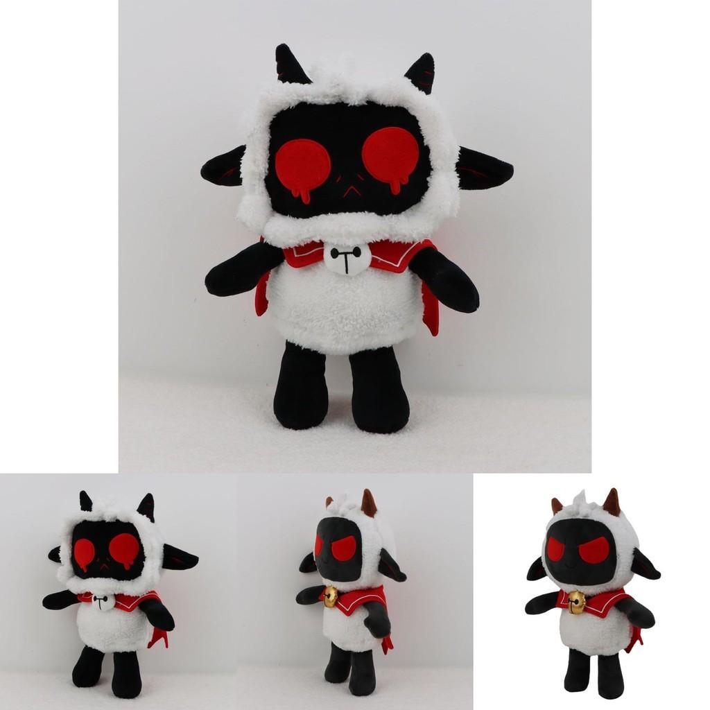 Soft And Cuddly Cult Of The Lamb Black Lamb Plush Toy For Game Fans
