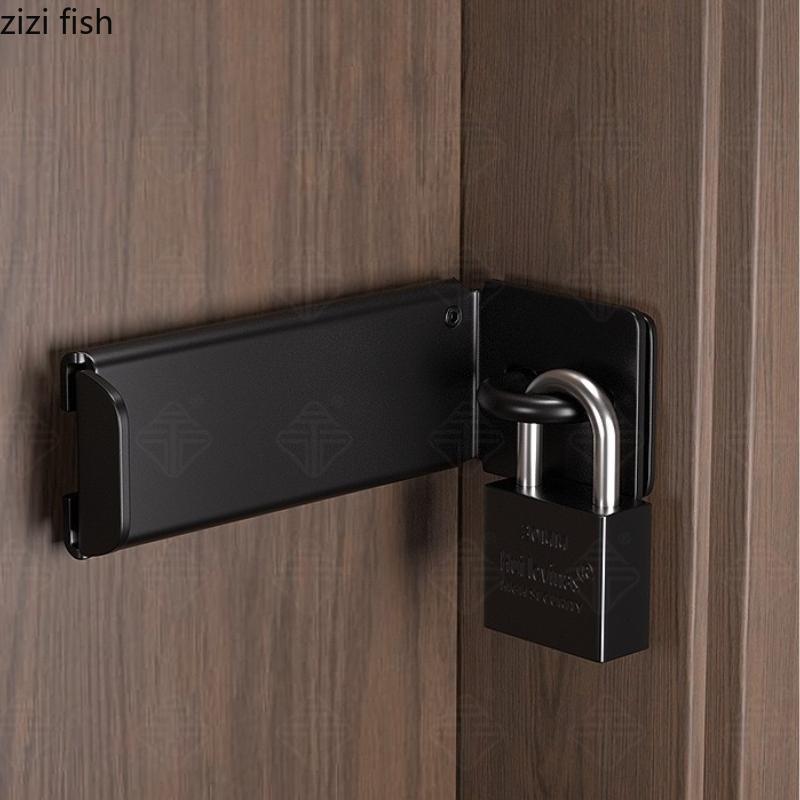 Entry Metal Door Lock Internal Locking Right Angle Lock Buckle Anti-theft Locks Password Padlock Home Cabinet Door Locks