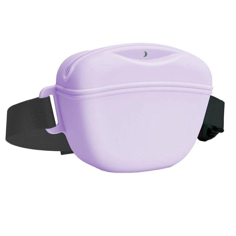 Silicone Pet Treat Bag: Waterproof, Portable Waist Bag for Outdoor Use