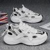 New Spring Mesh Breathable Thick-soled Wear-resistant Low-top Casual Sports Shoes Dad Shoes