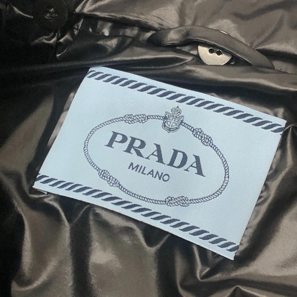 PRADA 290796 22AW triangle plate Apparel Outerwear with Fur Down jacket Unused