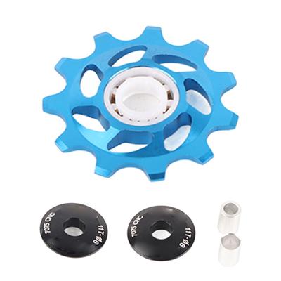 Puleggia del deragliatore posteriore della ruota jockey da 11 denti per parti di ricambio per biciclette da mountain bike(blu)