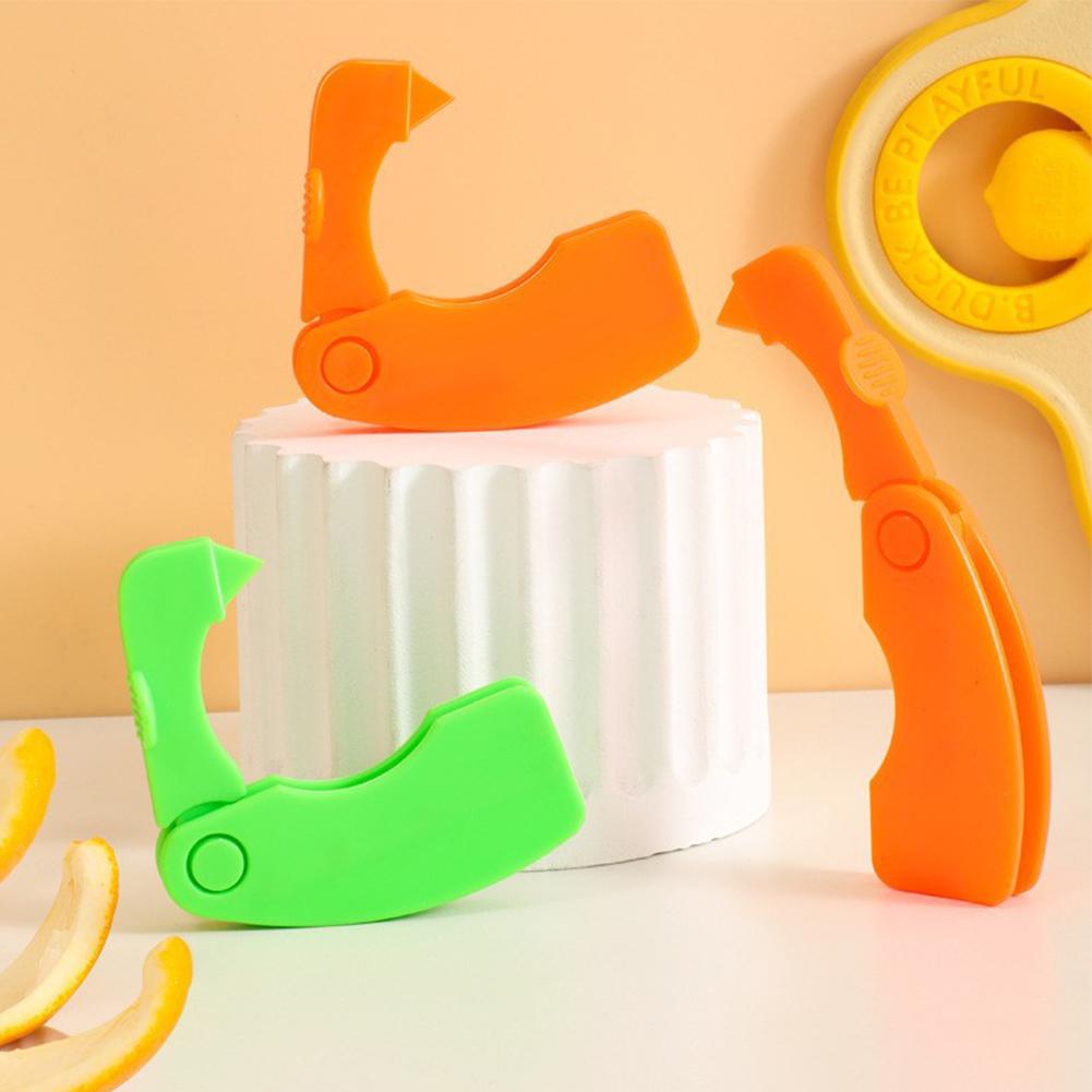 4 PCS Orange Peeler Stripper Multifunctional Open Citrus Tools Foldable Citrus Opener Juice Helper Kitchen Fruit Vegetable Tools