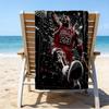 Asciugamano da Spiaggia Michael Basketball - Morbido, Assorbente in Microfibra, Leggero, Ideale per la Spiaggia, Feste, Viaggi, Campeggio regali per tifosi