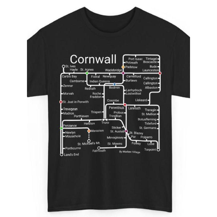 Cornwall Metro T Shirt - A Cornish Design