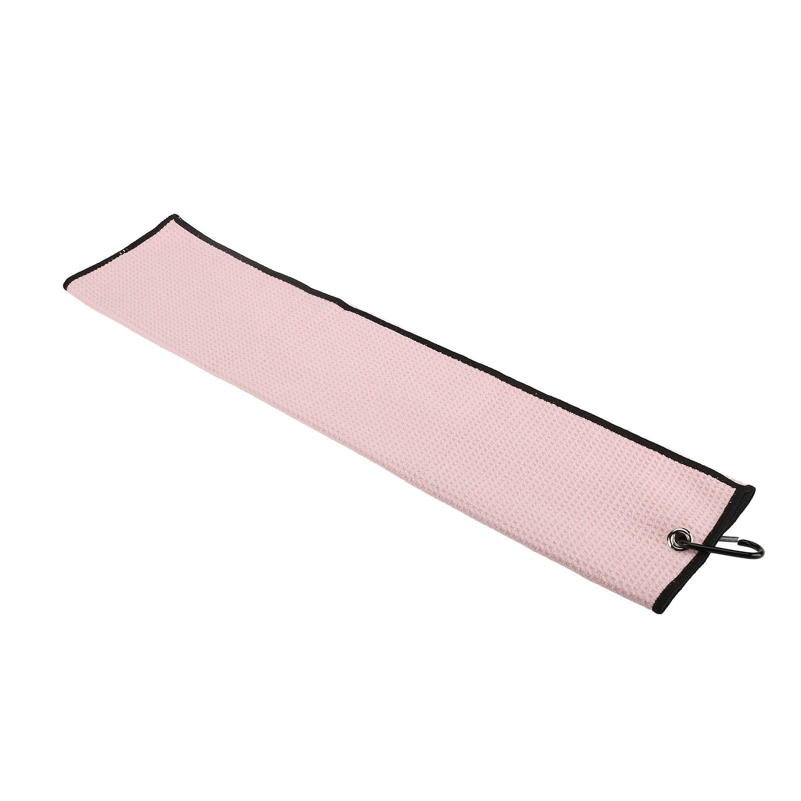 

Microfiber Golf Towel Waffle Pattern Fitness Sweat Absorption Towels with Carabiner Clip for