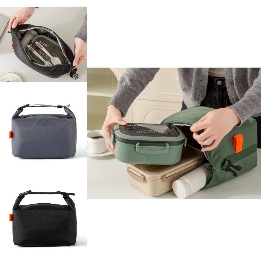 Borsa Termica per Pranzo in Tessuto Oxford con Design Impermeabile per Lavoratori d'Ufficio e Studenti