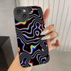 Fluorescent Wavy Matte Soft Phone Case For iPhone 17 16 15 14 13 Pro Max 11 12 13 Pro 16E XR XS X 7 8 Plus SE 2022 Bumper Cover