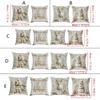 Soft Santa Christmas Pillow Cover For Festival Home Decoration And Holiday Couch Bedroom Accessories