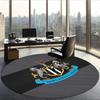 Newcastle Unite (19) Tapis de Bureau Rond Tapis de Sol Décoratif pour Bureau Chambre Salon et Espace Maison