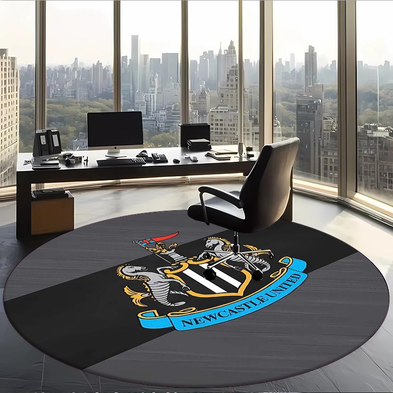 Newcastle Unite (19) Tapis de Bureau Rond Tapis de Sol Décoratif pour Bureau Chambre Salon et Espace Maison