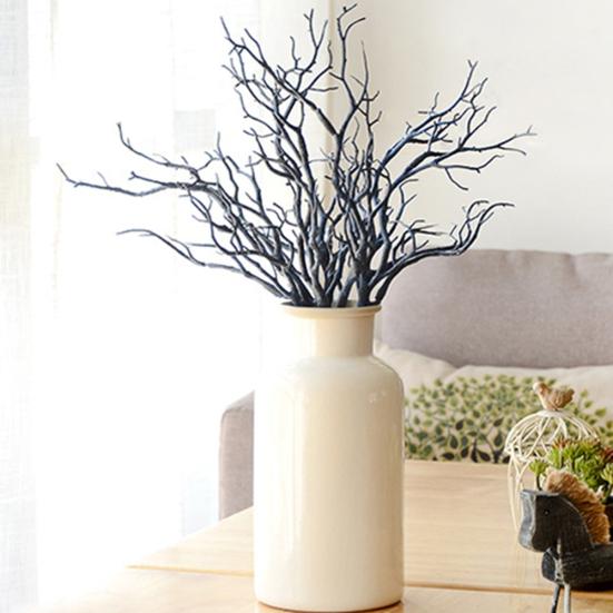 1Pc 35cm Artificial Branch Plastic Tree Dried Plant Home Wedding Party Decor