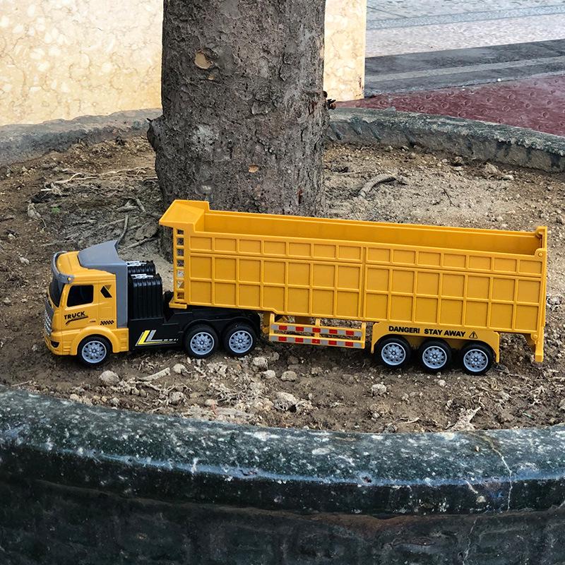 Wireless Remote Control Semi-Trailer Truck: Heavy Transport, Dump, Oil Tanker, Boy's Model Toy