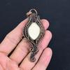 Carved Face 999 Copper Wire Wrapped Pendant, Handmade Gemstone Pendant Jewelry, Gifts For Wife Brand New Pendant