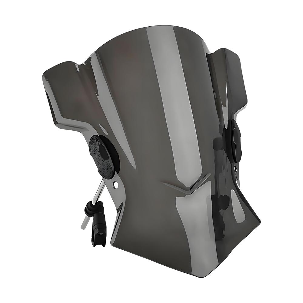 Motorcycle Street Bike Front Windscreen Wind Deflector with Bracket Compatible with Handlebars 22/25/28mm for Modified Vehicles