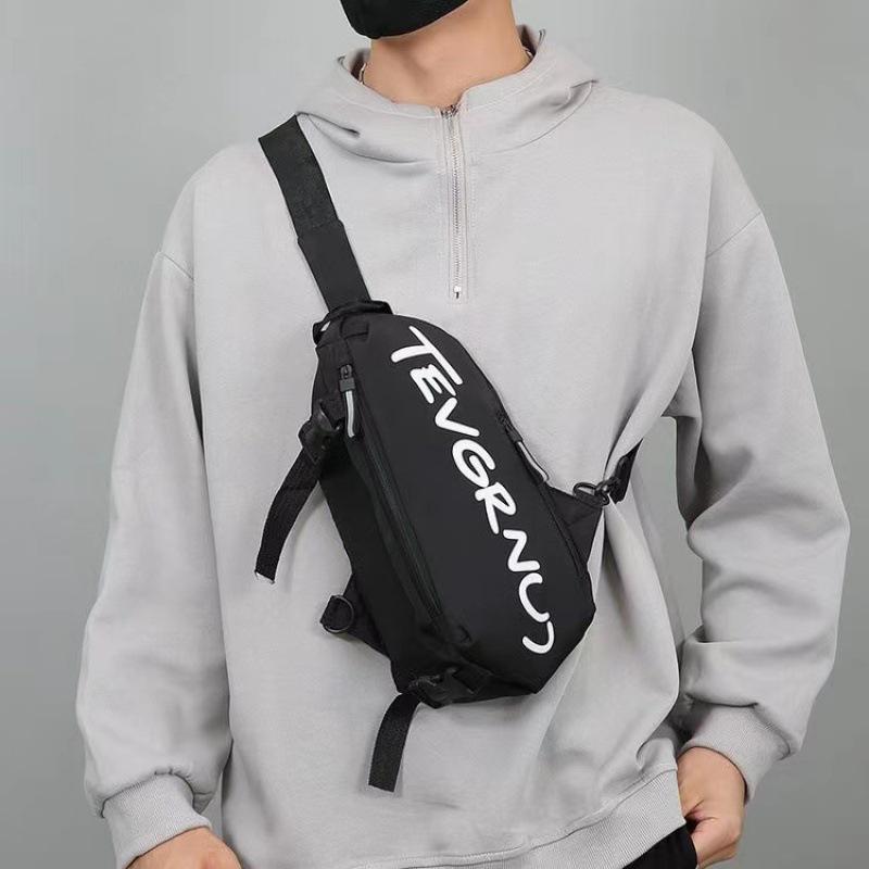 

Trendy brand breast bag men s casual shoulder oblique span backpack men and women students trendy new bag cm