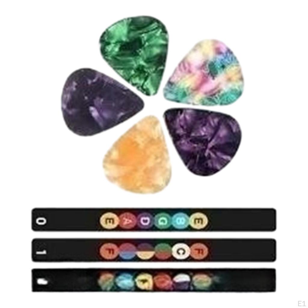 Easy Learning Guitar Fretboard Stickers and Picks: Master Your Musical