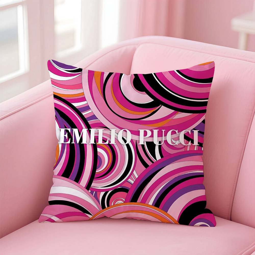 Fashion E-Emilio-O P-Pucci Pillow Case pattern printing pillowcase living room sofa cushion cover bedroom room decor