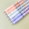 Crystal Blue Erasable Gel Pen: Metal Clip, Press-to-Erase, Triangular Grip, 0.5mm Bullet Tip for Correct Hand Posture.
