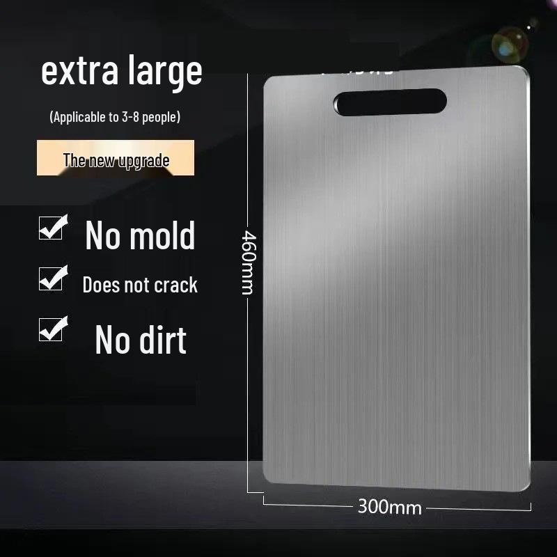Thickened Antibacterial Stainless Steel Double-sided Cutting Board