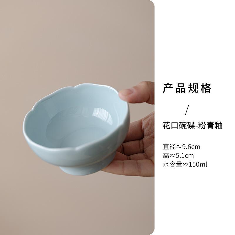 Retro Flower Mouth Fruit Dishes Antique Pastry Plate Food Dinner Plates Household Hospitality Dishes For Tea Supplies Decoration
