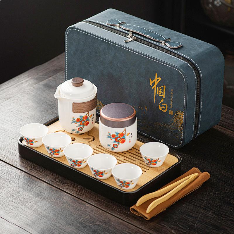 High-end Tea Set, Rough Pottery Pot Travel Outdoor Kung Fu Tea Set