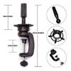 Mannequin Head Stand Cosmetology Manikin Stand Mannequin Head Holder Clamp Black Wig Stand Holder