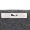 Rene Made in Japan Misto Lana Maglia a Manica Lunga Taglio 34 Grigio Donna Usato