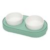 Warm Drinking Double Ceramic Bowls for Pets USB Heated Water Dish Bowl Food Feeder Bowl for Pet Indoor and Outdoor Use