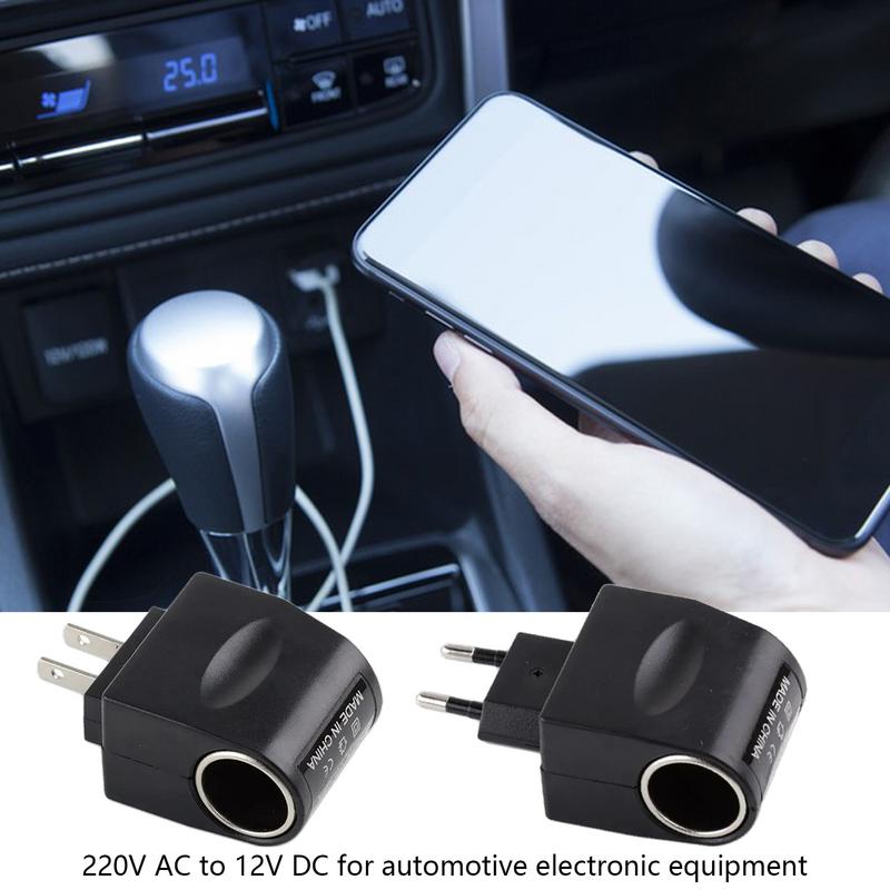 12 Volt Car Adapter Stable Lighter Converter With LED Indicator 220V To 12V Black Automotive Accessories AC To DC Car Adapter