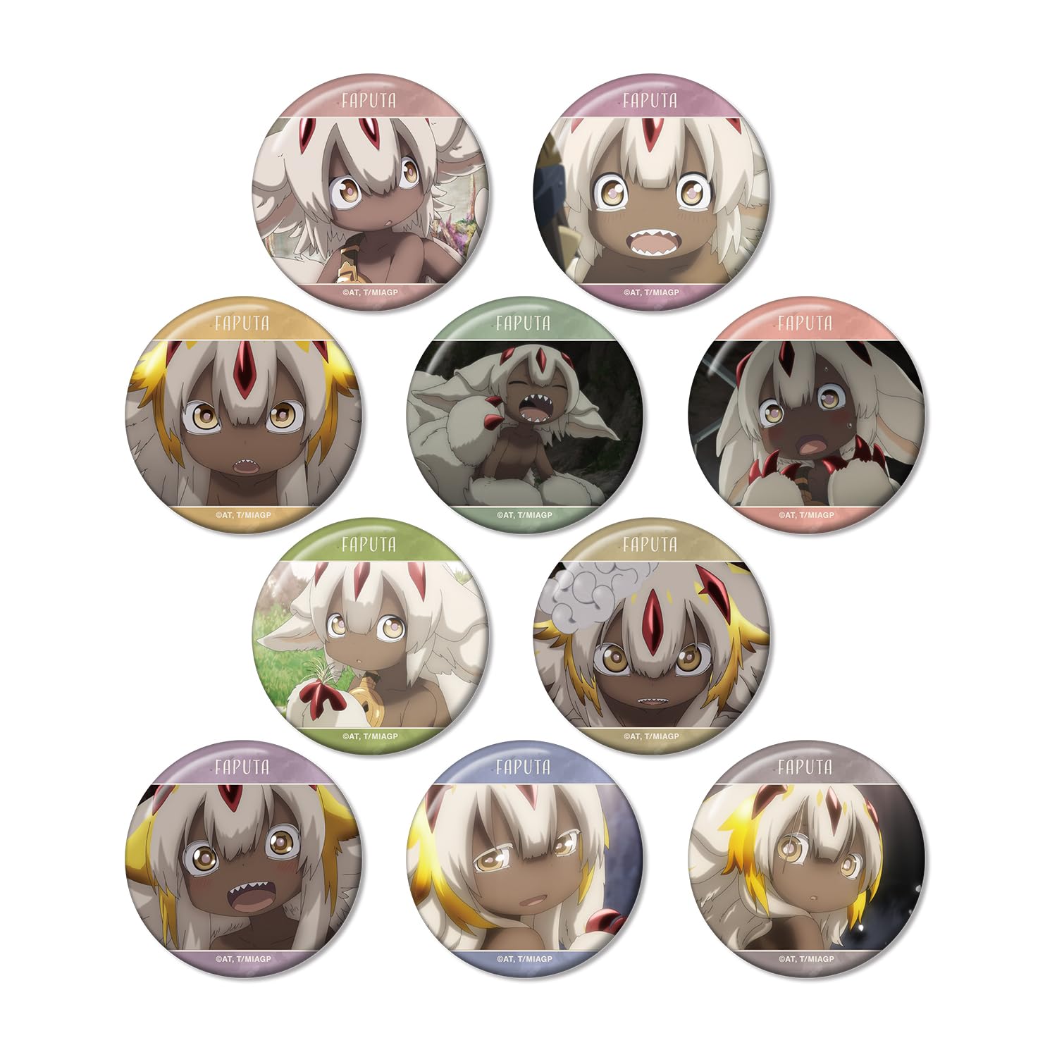 

Made in Abyss: Golden Land of the Fiery Sun Trading Faputa-only Scene Badge Box of 10