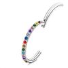 2024 Vibrant Rhinestone Nose Ring & Ear Cuff - Exclusive G23 Titanium Punk Style