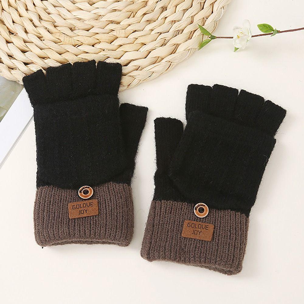 Screen Touchable Winter Gloves Knitted Wool Glove Bracers Casual Hand Warmer  for Woman Winter Warm