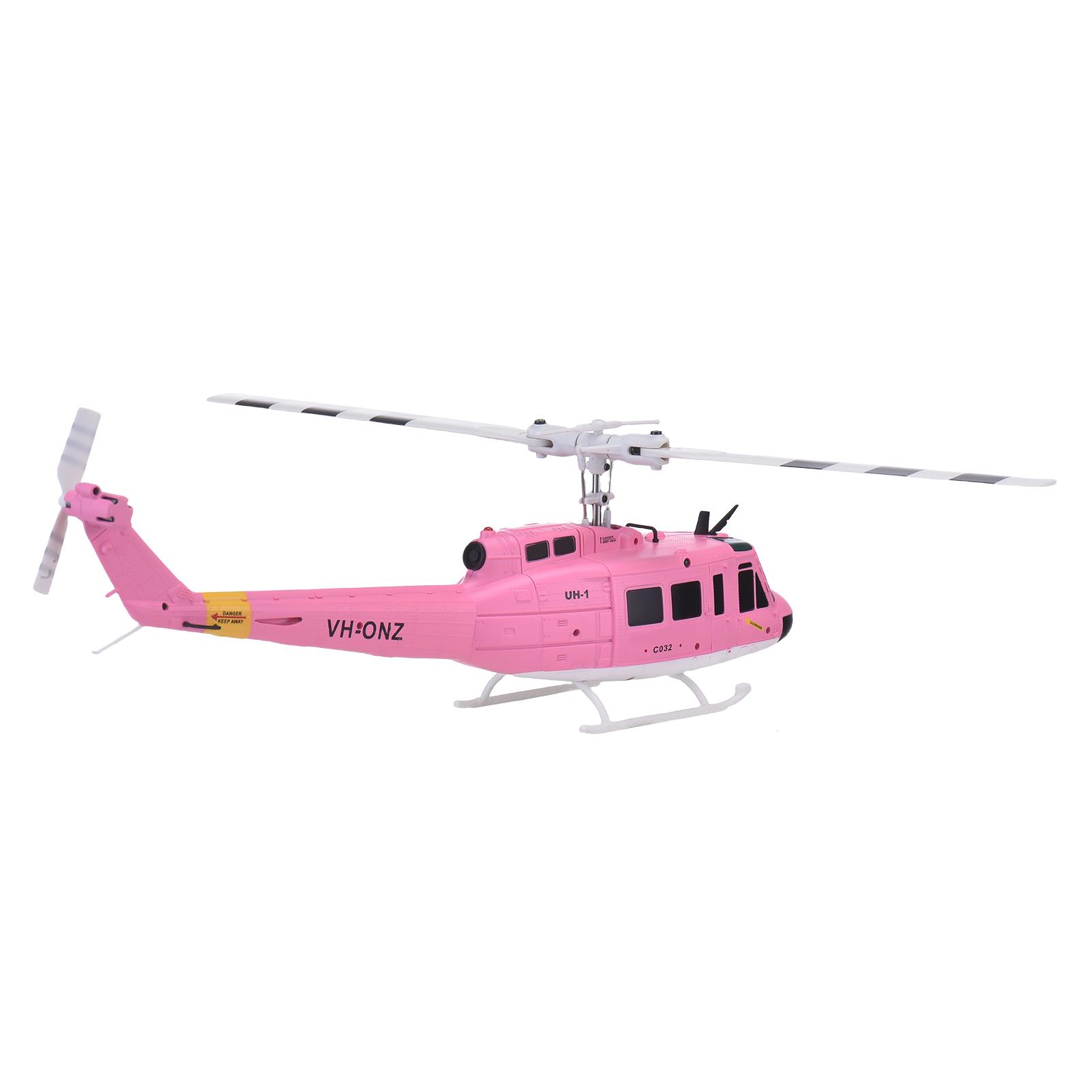 

2.4G RC Helicopter, RC Drone, Brushless 6CH Single Propeller Aileronless Remote Control Helicopter with 6 axis Gyro 1xBattery рожевий