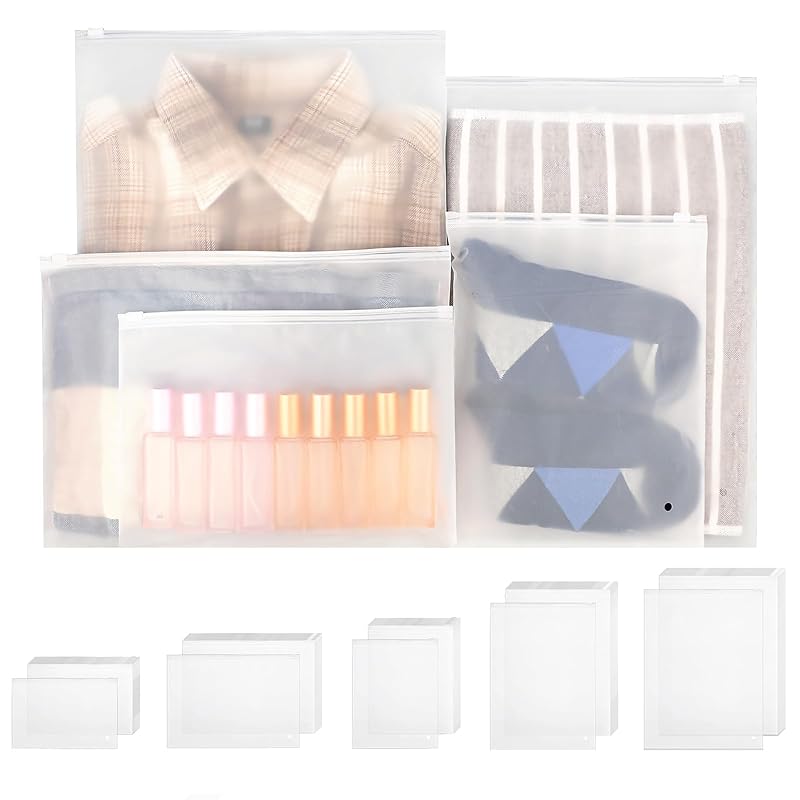 

Svaldo zip bag vinyl Drawstring bag [5 types 15 photos in total] Slider opening/closing With zipper translucent plastic bag clothing subdivision bags