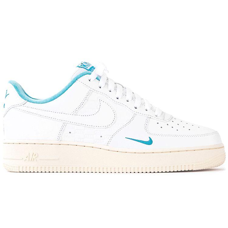 Kith x Nike Air Force 1 Low Hawaii Men Sneakers White Blue-Lagoon Aloe-Verde DC9555-100